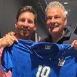¡Reunión de leyendas! Messi recibe visita de Roberto Baggio en pleno Mundial de Clubes