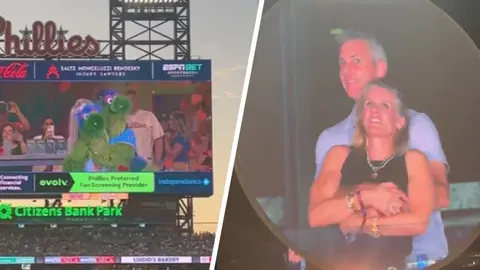 Phillies se burlan de la kiss cam de Andy Byron en concierto de Coldplay
