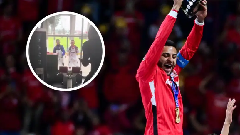 ¡Ídolo diablo! Alexis Vega convive con jugadores de las Fuerzas Básicas de Toluca