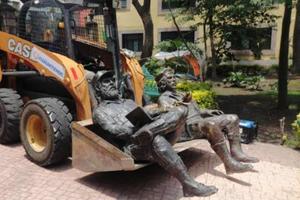 Retiro de estatuas del Che y Fidel fue ilegal, afirma Gobierno de CDMX