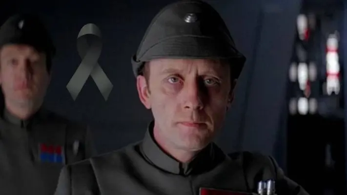 Murió Kenneth Colley, el Almirante Piett de Star Wars, tras contraer COVID-19