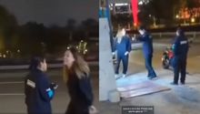 VIDEO: Lady Racista ahora ataca a guardia de seguridad: “Pinc%& gata de mier...”