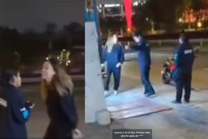 VIDEO: Lady Racista ahora ataca a guardia de seguridad: “Pinc%& gata de mier...”