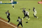 ¡Se armó la campal! Pelotero de Rieleros trató de golpear con el bate a pitcher de Guerreros