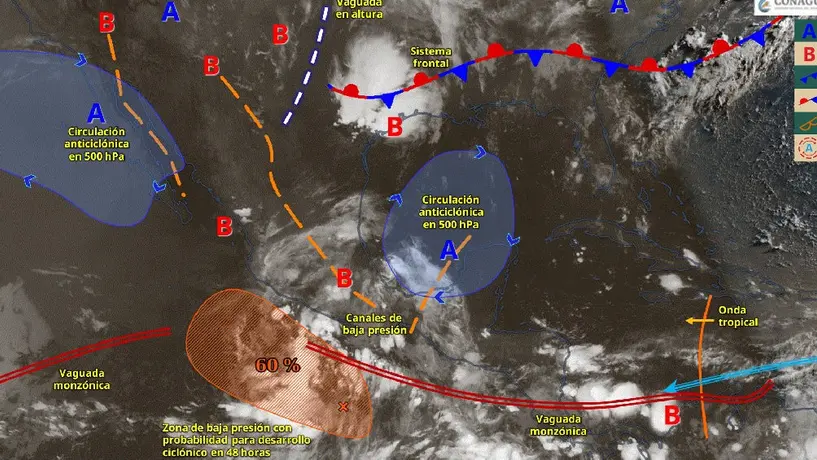 Ciclón tropical Dalila: ¿Cuándo tocaría costas mexicanas y qué estados están en alerta?