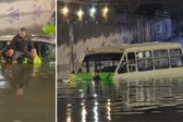 VIDEO: Lluvias causan caos en CDMX: Policías y bomberos rescatan personas y autos inundados