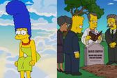 Murió Marge Simpson: Filtran imagen de Homero llorando en la tumba de su esposa