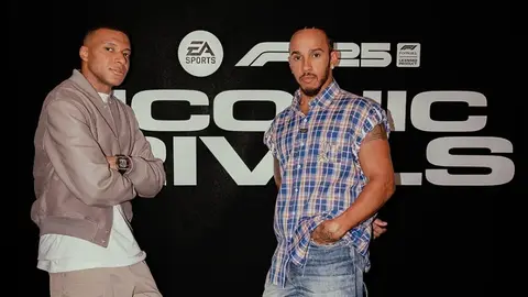 ¡Colaboración de GOATS! Hamilton y Mbappé se juntaron en un evento de la EA Sports