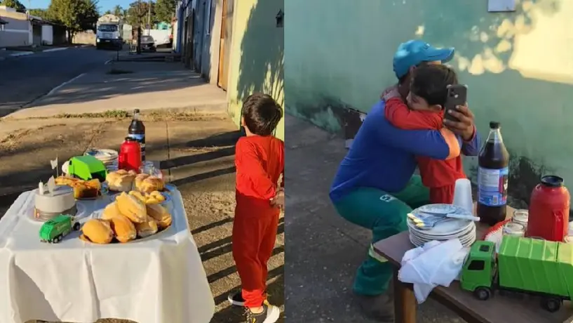 ¿Por qué un niño de 3 años decidió celebrar su cumpleaños con un desayuno para recolectores de basura?