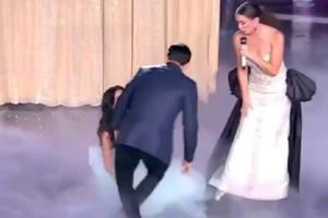 VIDEO: Laura Pérez sufre aparatosa caída en vivo durante semifinal de Miss Universe Latina