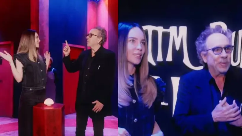 Belinda y Tim Burton protagonizan encuentro épico en la inauguración de “El Laberinto” en CDMX
