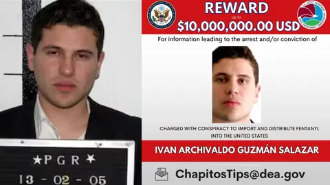 Recompensa millonaria por Iván Archivaldo Guzmán: lo busca el ICE