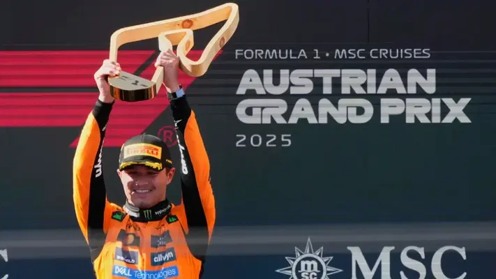 Norris recibe otro diez en los Power Rankings tras victoria en el Gran Premio de Austria