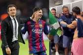 Luis Enrique y su emotivo reencuentro con exjugadores del Barcelona