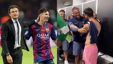 Luis Enrique y su emotivo reencuentro con exjugadores del Barcelona