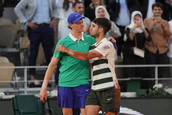 Sinner y Alcaraz en la Final de Roland Garros | AP