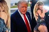 Trump defiende a Sydney Sweeney y critica a Taylor Swift: “No la soporto”