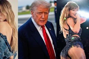 Trump defiende a Sydney Sweeney y critica a Taylor Swift: “No la soporto”