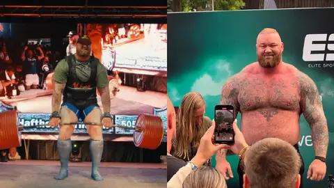Actor de Game of Thrones levanta 505 kilos y rompe récord mundial de peso muerto