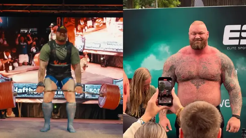 Actor de Game of Thrones levanta 505 kilos y rompe récord mundial de peso muerto