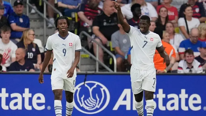 ¡Caminando! Suiza golea 4-0 y humilla a Estados Unidos en su casa