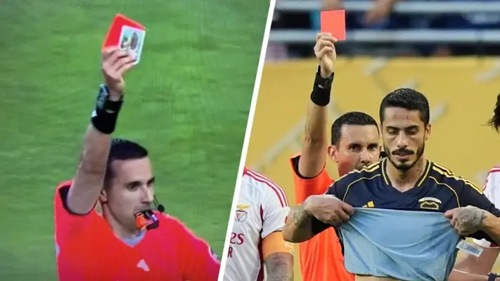 César Ramos muestra a la Virgen de Guadalupe junto a tarjeta roja en Mundial de Clubes
