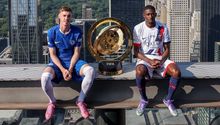 Mundial de Clubes 2025: Cole Palmer y Ousmane Dembélé recrean fotografía en un rascacielos