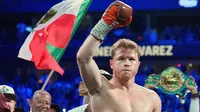 Canelo Álvarez y Terence Crawford se fueron a los empujones durante el careo