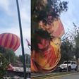 VIDEO: Momento exacto de la caída de un globo aerostático en Teotihuacán; hay 12 lesionados