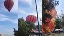 VIDEO: Momento exacto de la caída de un globo aerostático en Teotihuacán; hay 12 lesionados