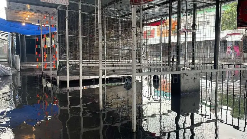 Metro CDMX: Estación Lagunilla se inunda por lluvias en CDMX
