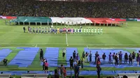 Sonido falla en el Himno Nacional Mexicano previo al Juárez vs América y afición abuchea