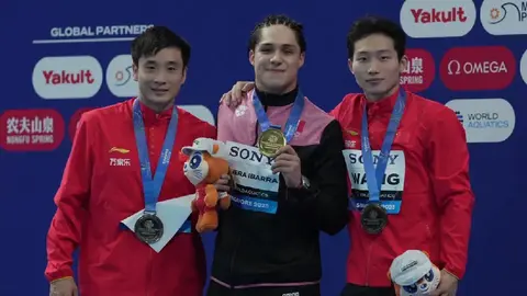 ¡Oro para Osmar Olvera! El mexicano gana en trampolín 3m en el Mundial de Singapur