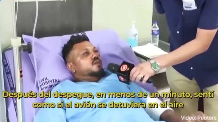 VIDEO: Habla por primera vez el único sobreviviente del avión de Air India