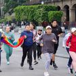 Zócalo de CDMX se convierte en una pista de atletismo para runners