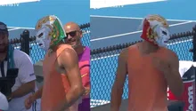 Divertida aparición de Carlos Alcaraz con máscara de lucha libre en el Masters 1000 de Cincinnati