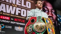 Canelo Álvarez hace una aparición millonaria previo al Oleknsandr Usyk vs Daniel Dubois