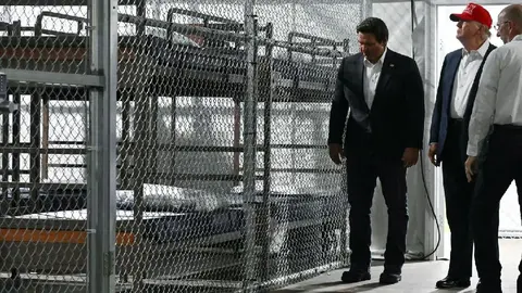 VIDEO: Así luce Alligator Alcatraz, el nuevo centro de detención para inmigrantes de Donald Trump