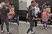 ¿Guiño a los colchoneros? Hijo de Kieran Trippier luce uniforme de Atlético de Madrid en el duelo ante Newcastle