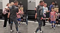 ¿Guiño a los colchoneros? Hijo de Kieran Trippier luce uniforme de Atlético de Madrid en el duelo ante Newcastle