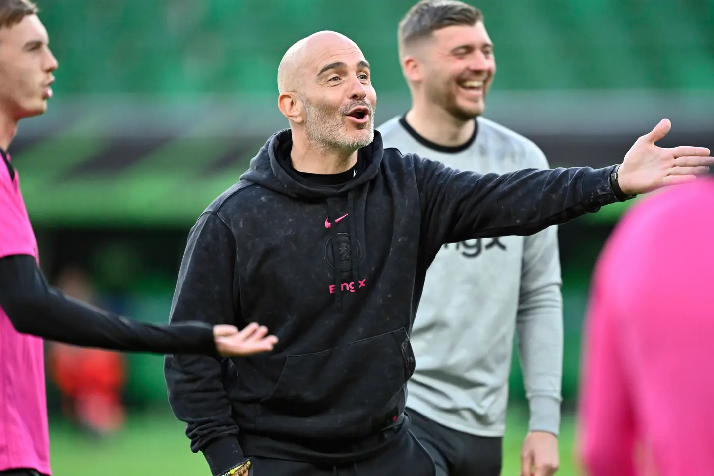 Enzo Maresca en su última práctica previa a la Final ı AP