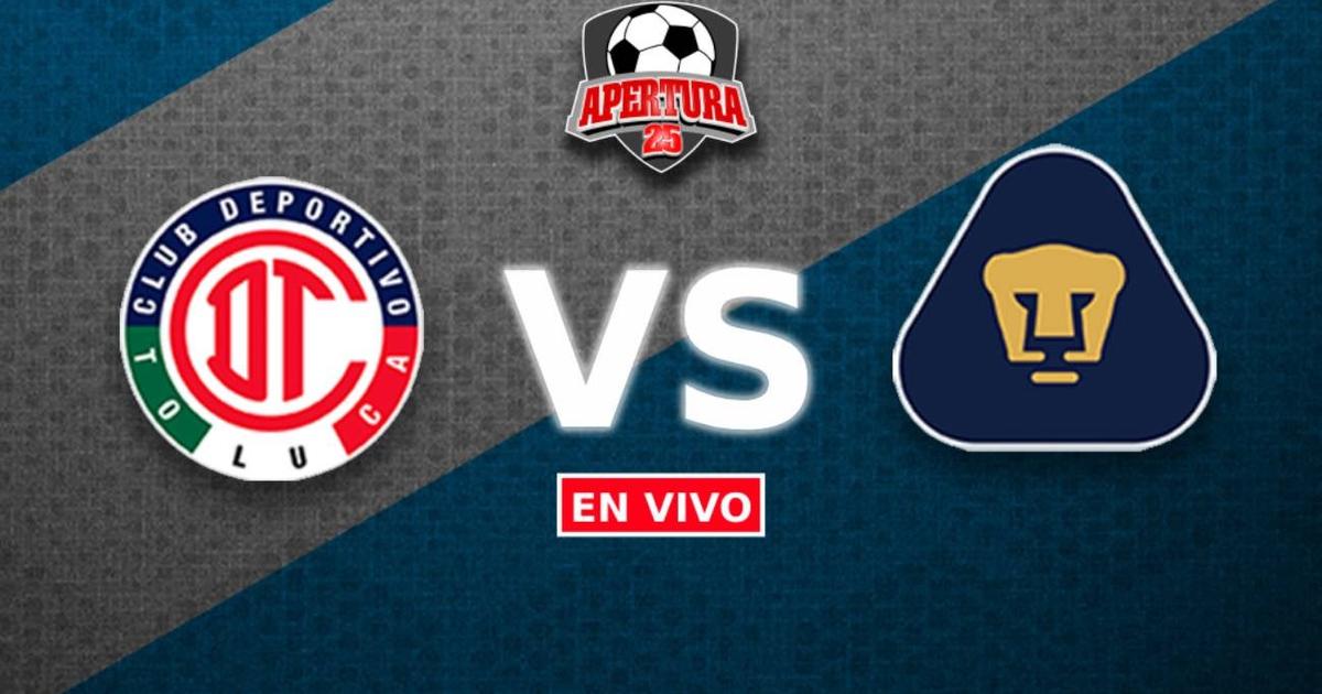 Toluca vs Pumas EN VIVO Liga MX Jornada 5 Apertura 2025 | RÉCORD