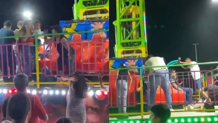VIDEO: Falla en juego mecánico “El Martillo” deja al menos 15 lesionados en feria de Nuevo León