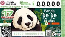 Lotería Nacional lanza billete de Xin Xin: ¿cuántos millones puedes ganar?