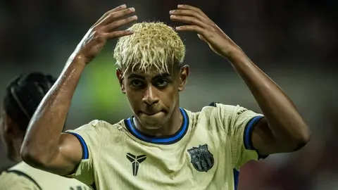 ¡El Rey! Lamine Yamal festeja al estilo de Mamba Mentality