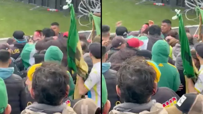 ¡De la que se salvó Keylor! Pelea a cuchillazos en la popular del Aldosivi vs Newell's
