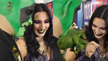 ¡Cruce de ensueño! Rhea Ripley conoció a Mr. Iguana y a La Yezka