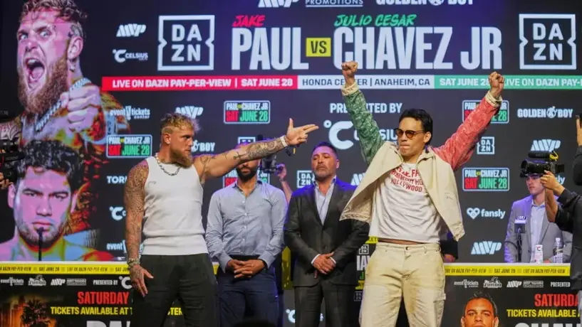 Julio César Chávez Jr. se encuentra en el partido del América y le deja mensaje a Jake Paul