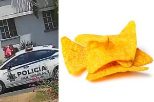 VIDEO: Policía salva la vida de mujer que se ahogaba por comer totopos
