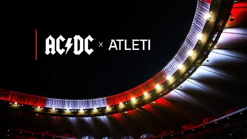 ¡Estruendo en el Metropolitano! AC/DC anuncia colaboración con Atlético de Madrid